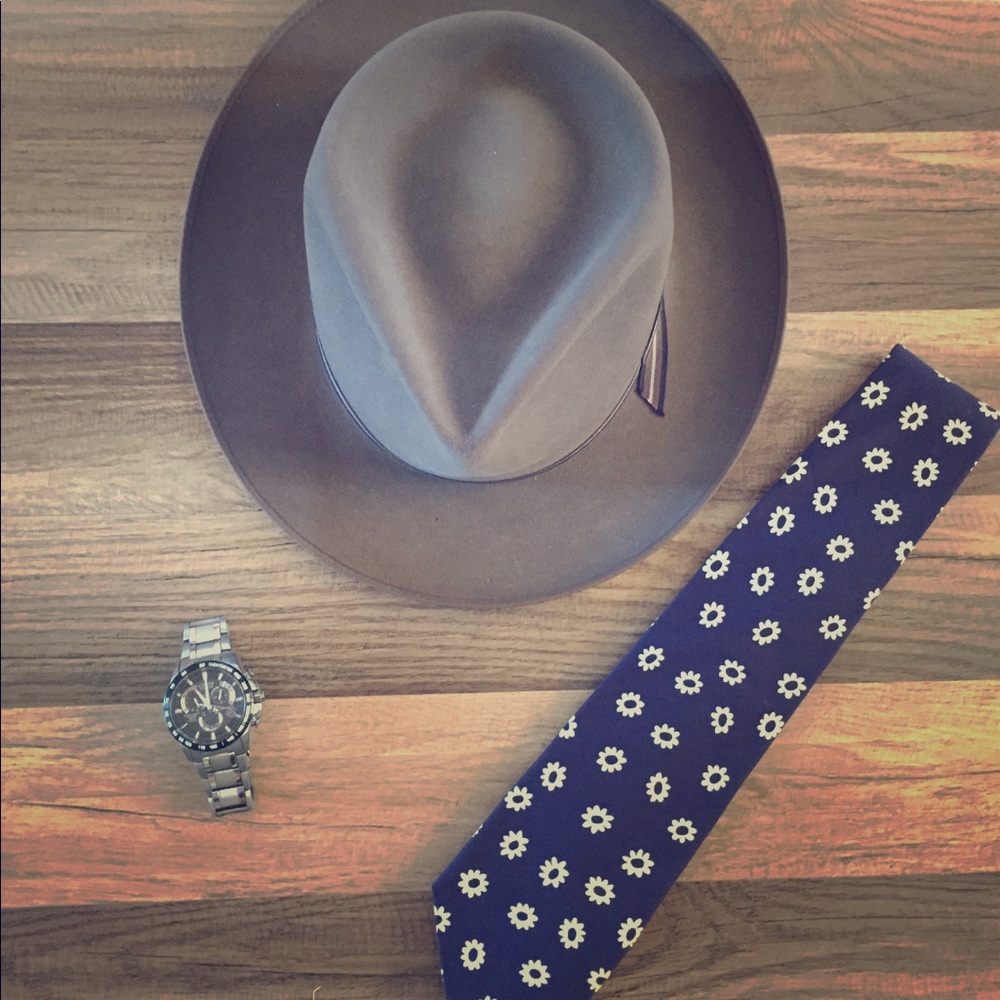 GAP | Tie | Navy | Flower Pattern